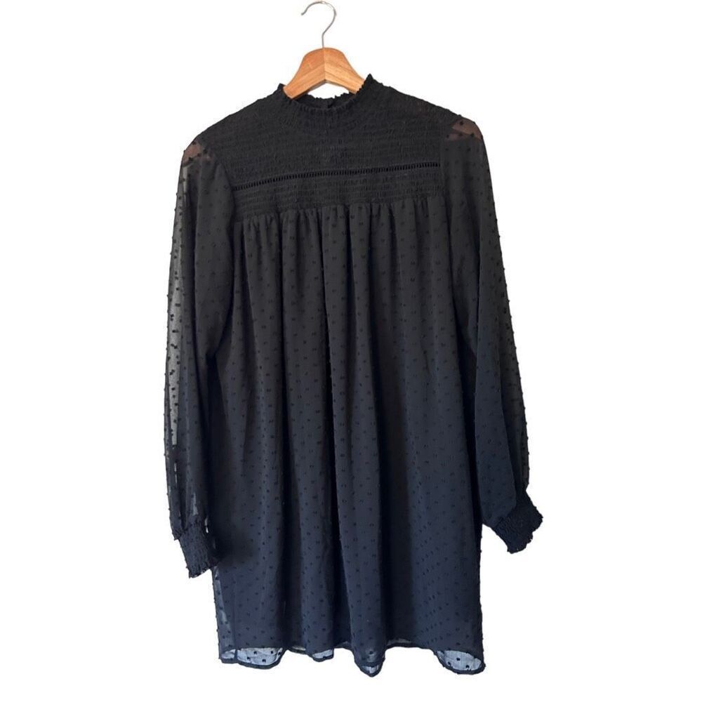 Zara Basic Collection Size Small Black Popcorn Kn… - image 1